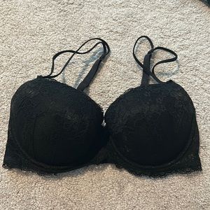 Candies black lace bra 34D